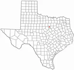 Location of Granbury, Texas