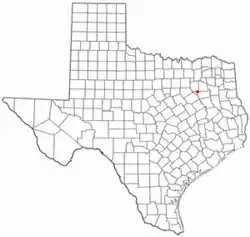 Location of Gun Barrel City, Texas