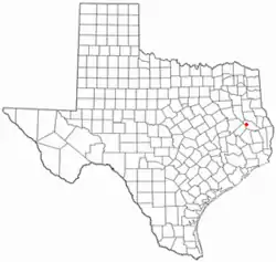 Location of Hudson, Texas