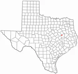 Location of Jewett, Texas