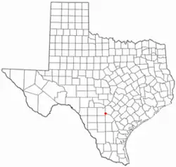 Location of Lytle in Texas