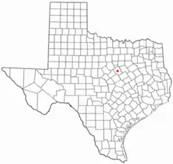 Location of Meridian, Texas