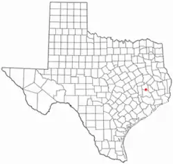 Location of New Waverly, Texas