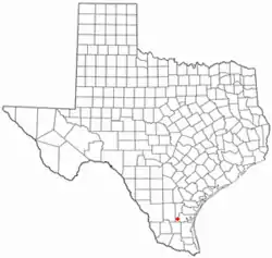 Location of Premont, Texas