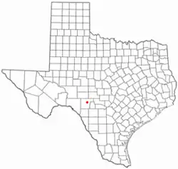 Location of Rocksprings, Texas