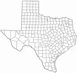 Location of Scotland, Texas