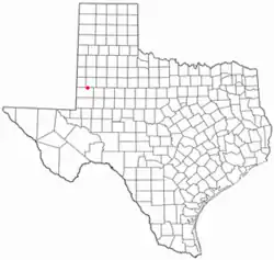 Location of Seagraves, Texas