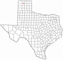 Location of Sunray, Texas