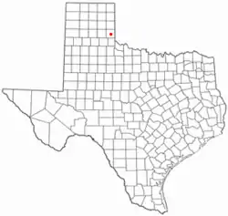 Location of Wellington, Texas