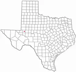 Location of West Odessa, Texas