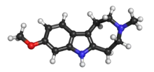 Ball and Stick 3D representation of a tabernanthalog molecule