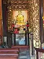 Statue of Mañjuśrī at Bangka Lungshan Temple, Taipei