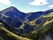 View of Wuling from Mt. Shimen to the north