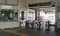 The ticket barriers