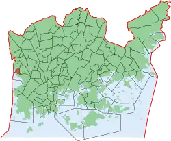 Position of Talinranta within Helsinki