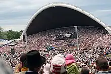 Image 3A moment before the opening of the 25th Estonian Song Festival (2009) at the Tallinn Song Festival grounds. (from Culture of Estonia)