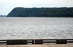 Tallman Mountain State Park as viewed from Piermont.