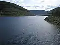 View from the dam to the artificial lake, August 2009