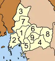 Map of districts