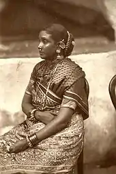 Image 4Tamil woman in traditional attire, c. 1880, Sri Lanka. (from Tamils)