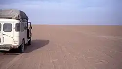 Car in the Tanezrouft in Mali