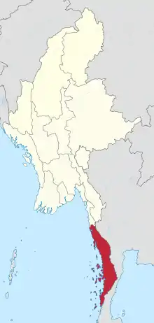 Tanintharyi Region in Myanmar