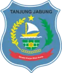 Emblem of former Tanjung Jabung Regency, now split into West Tanjung Jabung Regency and East Tanjung Jabung Regency since 1999.