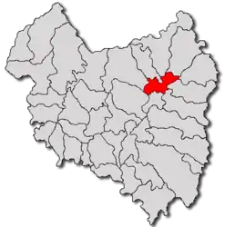 Location in Covasna County