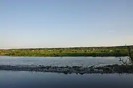 The river Trotuș in Târgu Trotuș