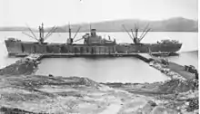 US Army unloading dock at Tatana Island