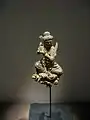 Seated Heavenly Musician Yugeumsa Temple. Unified Silla dynasty. Gilt-bronze, h. 12 cm. National Museum of Korea