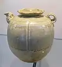 Celedon glaze ceramic teapot, 11th century