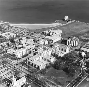 aerial view of the institute