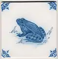 Image 5Old Dutch tile from Friesland (from Frogs in culture)