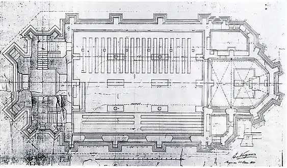 Original design of the church