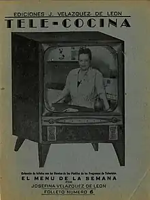 Cover of the book "Tele-cocina" by Josefina Velázquez de León.