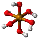 Ball-and-stick model of ortho-telluric acid