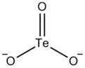 Skeletal formula of tellurite