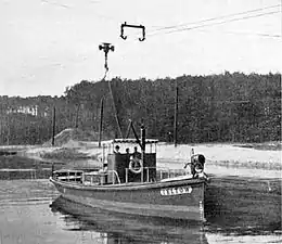 Teltow, a trolley boat on the Teltow Canal