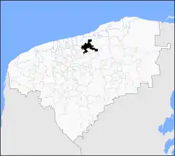 Municipal location in Yucatán