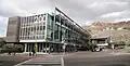 A view of the south side of the Tempe Transportation Center building.