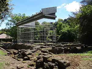 Temple of Apollo, Veii, with partial modern visualization