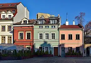 Helena Rubinstein's birth house (green)