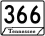 State Route 366 marker