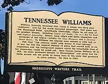 Tennessee Williams marker