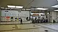 The ticket machines and ticket barriers, April 2015