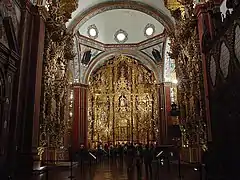 Interior of the church