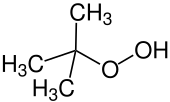 tert-Butyl hydroperoxide, a hydroperoxide (formula: ROOH) that is used to epoxide alkenes.