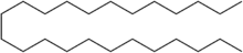 Skeletal formula of tetracosane