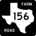 Farm to Market Road 156 marker